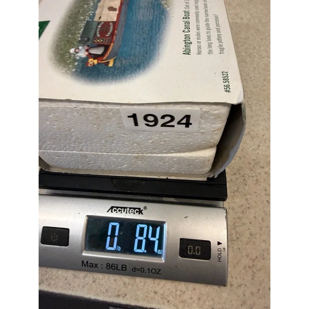Dept. 56 Dickens Village Abington Canal Boat